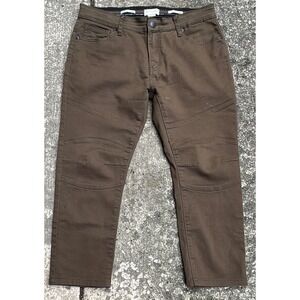 Scott James Jeans Men's Brown Slim Fit‎ 35x24.5, tagged 34x32